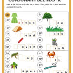 Consonant Blends With  R Interactive Worksheet