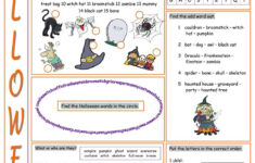 English Esl Halloween Vocabulary Worksheets - Most