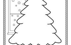 Finish The Drawing - Christmas Tree - Tim's Printables