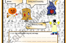 Halloween Alliterations - Esl Worksheetanna P