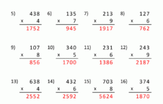 Math Multiplication Worksheets 4Th Grade