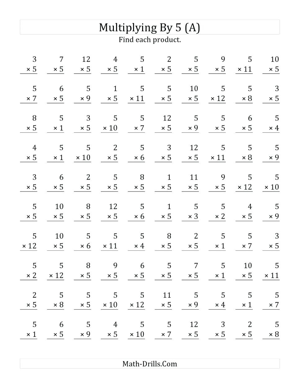 Math Worksheet ~ Multiplication Worksheets 3Rd Grade