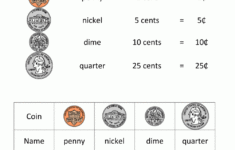 Money Worksheets For First Grade