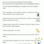 Multiplication Word Problem Area 2Nd Grade