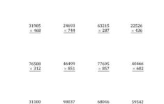 Multiplying 5-Digit3-Digit Numbers (A)