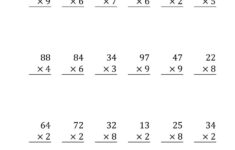 Multiplying A 2-Digit Numbera 1-Digit Number (Large