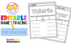 Name Tracing Worksheets - Superstar Worksheets