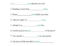 Silent Letters Grade 4 Worksheet