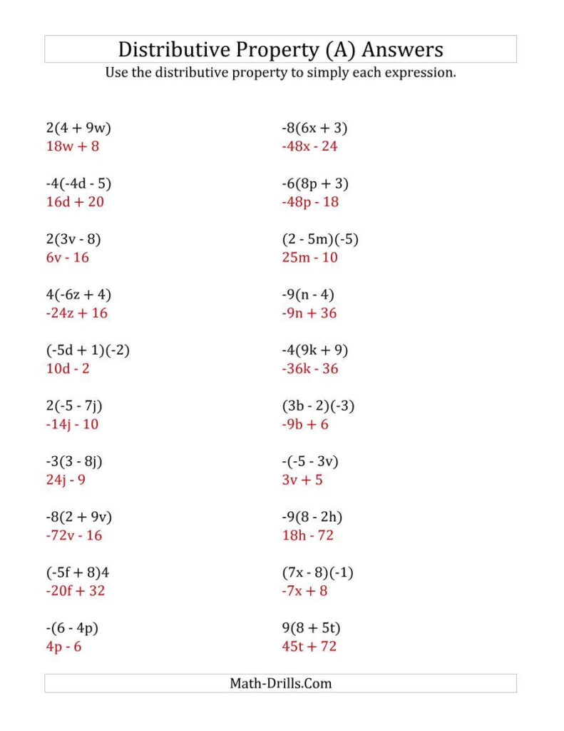 Distributive Law Of Multiplication Ks2 Worksheets AlphabetWorksheetsFree