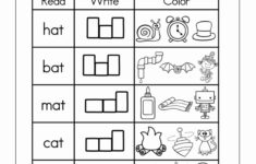 Three Letter Words Worksheets For Preschoolers Fresh