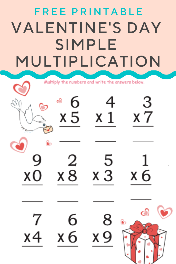 Valentine s Day Multiplication Worksheets AlphabetWorksheetsFree