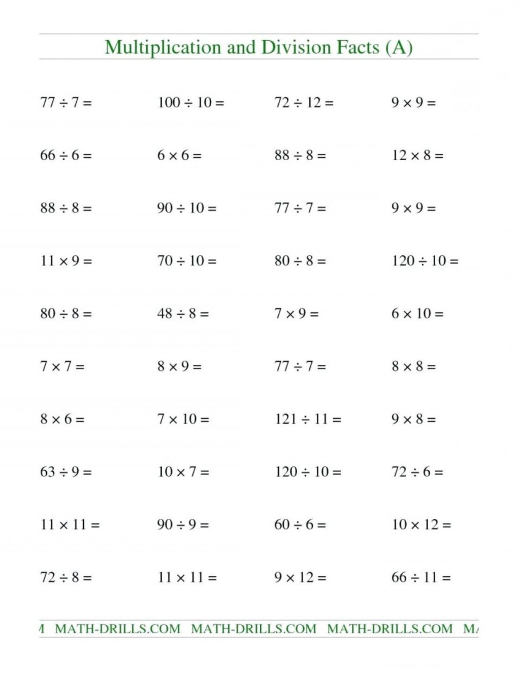 Worksheet Divisionksheets Math Aids Free Printable 