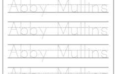 Free Dotted Names For Preschool With Lines