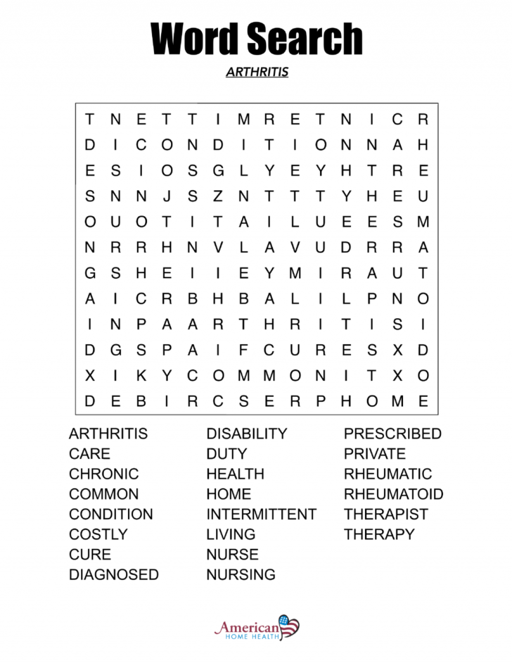 Free Printable Extra Large Print Word Search Word Search