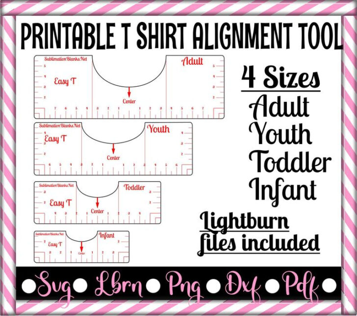 free printable tshirt alignment tool