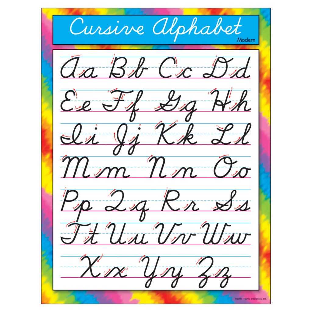 Cursive Alphabet | AlphabetWorksheetsFree.com