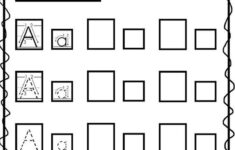 26 Printable Alphabet Box Writing Worksheets Preschool