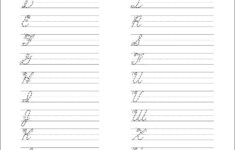 5 Printable Cursive Handwriting Worksheets For Beautiful