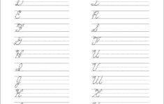 5 Printable Cursive Handwriting Worksheets For Beautiful