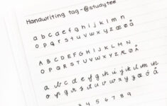 Aesthetic Printable Neat Handwriting Practice Sheets