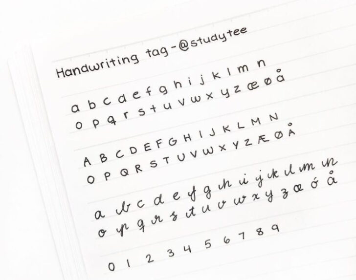 aesthetic printable neat handwriting practice sheets