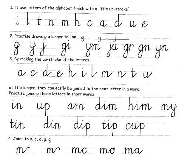 Handwriting Worksheets Joining Letters AlphabetWorksheetsFree