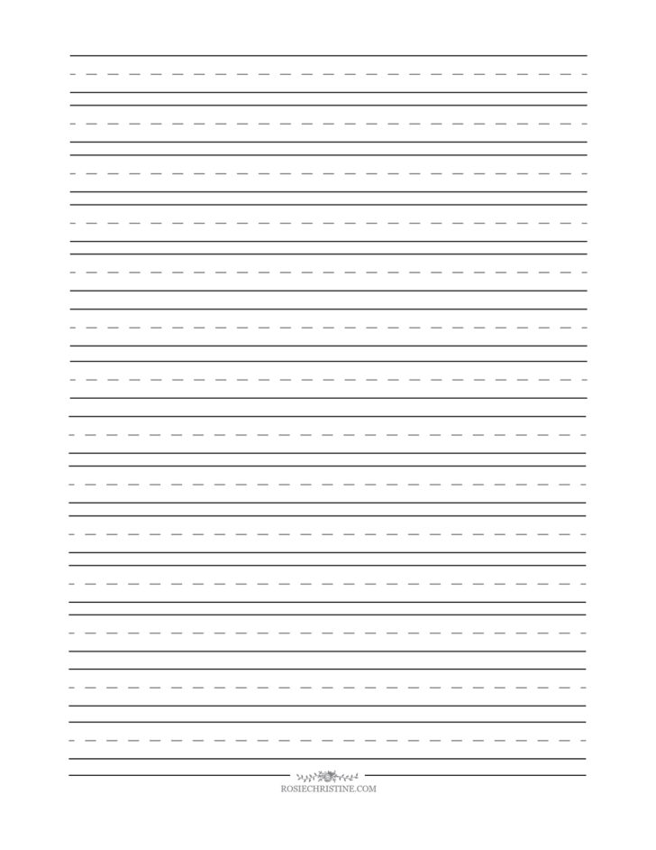 Cursive Blank Worksheets Rosie Christine | AlphabetWorksheetsFree.com