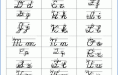 Free Printable Cursive Worksheets For 4th Grade