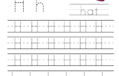 Free Tracing Letter H Worksheets