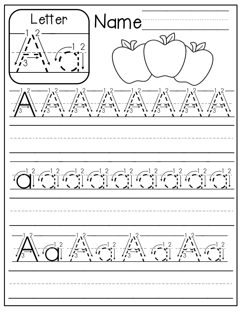 Tracing Letters A Z Free Printable