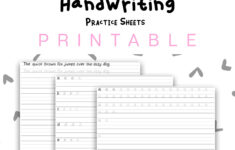 Handwriting Improvement Worksheets For Adults Pdf Db