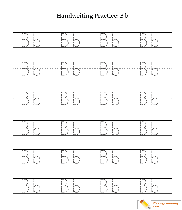 Handwriting Worksheets Letter B AlphabetWorksheetsFree