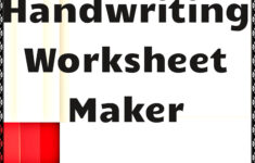 Handwriting Worksheet Maker Free Classroom Tools