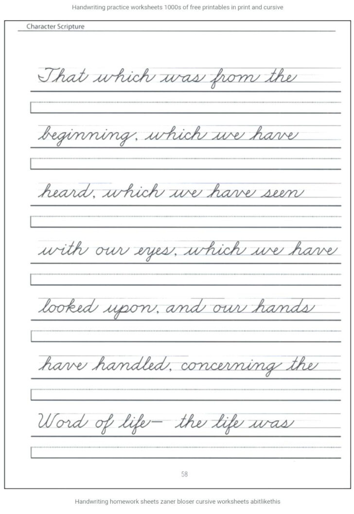 Handwriting Worksheets With Sight Words | AlphabetWorksheetsFree.com