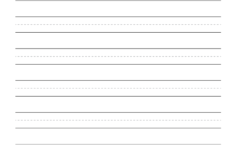 Kindergarten Handwriting Practice Blank Sheet Free