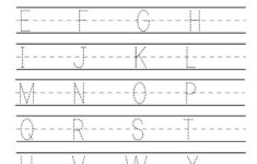 Kindergarten Handwriting Practice Worksheet Printable