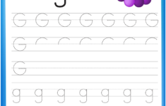 Letter G Is For Grape Handwriting Practice Worksheet