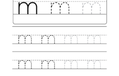 Lowercase Letter m Tracing Worksheet Doozy Moo