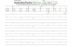 Printable Handwriting Worksheets For Adults After Stroke