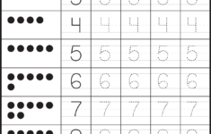 Writing Numbers 1 10 Worksheets For Kindergarten