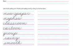 Zaner Bloser Cursive Handwriting Worksheet Maker