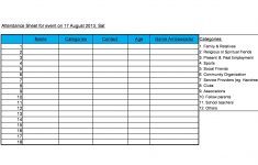 43 Free Printable Attendance Sheet Templates TemplateLab