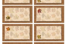 Bnute Productions Free Printable Autumn Place Cards