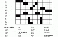 Crossword Fill In Puzzles Printable Vocabulary Builders