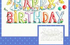 Downloadable Happy Birthday Card PDF Printable Birthday Card