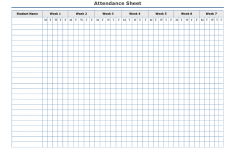 Editable High School Daily Attendance Template Google