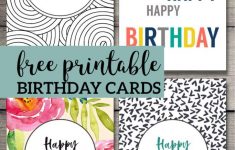 Free Printable Birthday Cards Paper Trail Design Happy