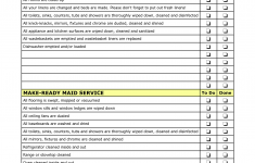 Free Printable House Cleaning Checklist For Maid Free