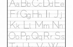 Free Printable Preschool Worksheets Tracing Letters