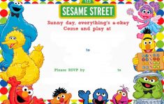 Free Printable Sesame Street Birthday Invitation Sesame